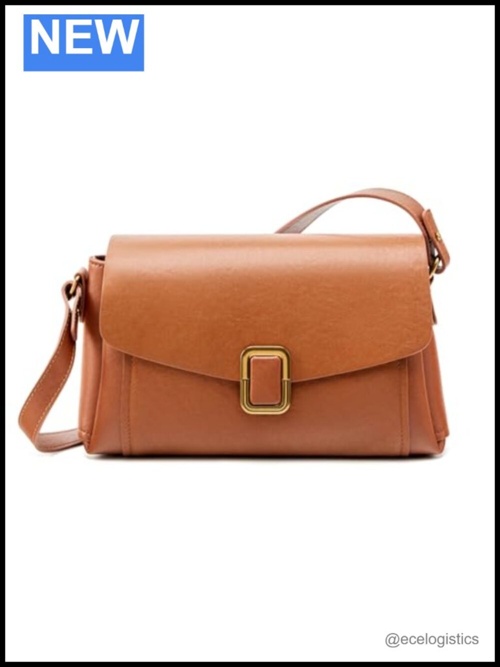 Genuine Leather Crossbody Bag Women Adjustable Shoulder Satchel Purse